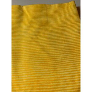 Yellow Striped Cotton Fabric 44" Wide 1/2 yard Quilting Sewing